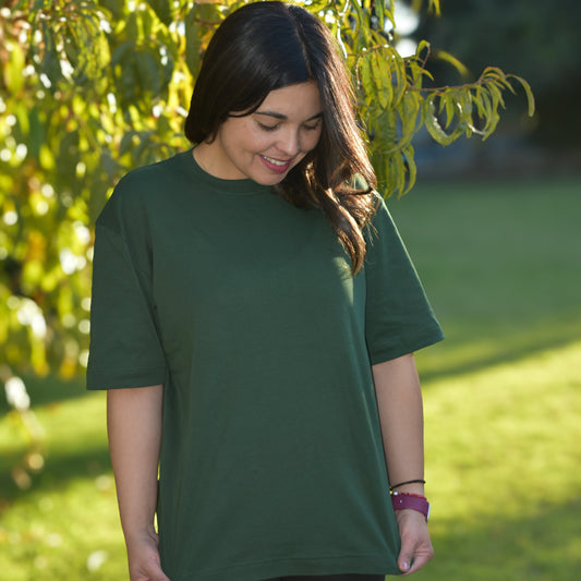 Polera Oversize Pima Mujer Verde