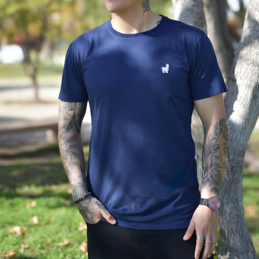 Polera Regular Pima Fit Azul Acero